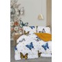 ETE HOMETEX ÇİFT KİŞİLİK LÜX WELSOFT YORGAN SETİ 195X215CM KELEBEK HARDAL 8696474232007
